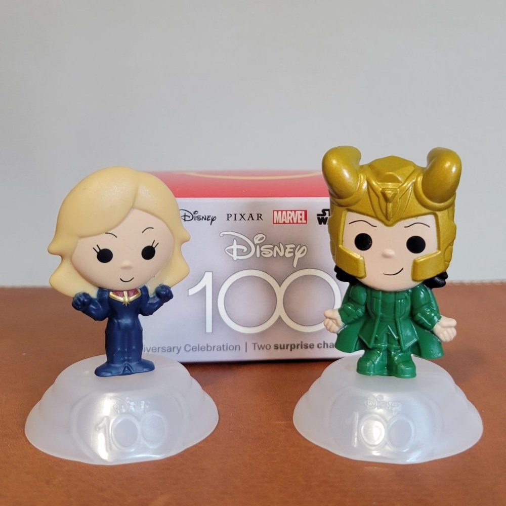 NIB Disney 100 McDonalds Toys - Loki/Captain Marvel